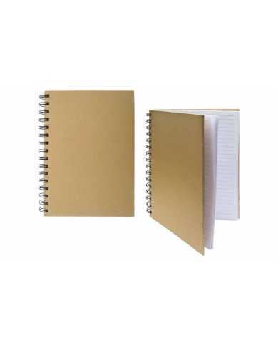 libretas ecologicas personalizadas con espiral tapa kraft gudi-express