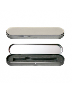 Estuche Metal Plateado