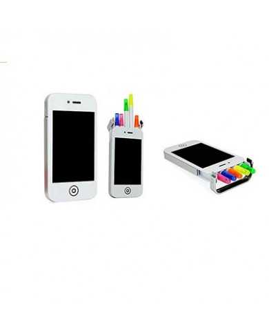 Resaltadores con estuche de forma de celular ipone 2