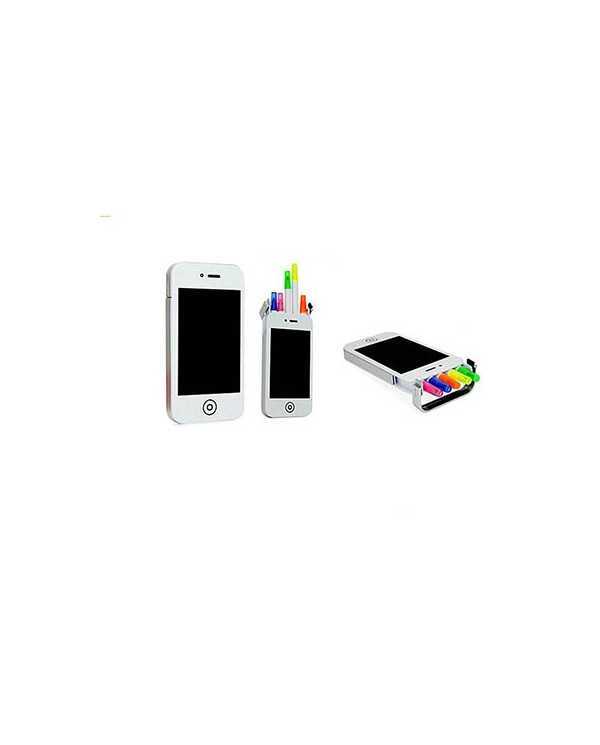 Resaltadores con estuche de forma de celular ipone Resaltadores con estuche de forma de celular ipone