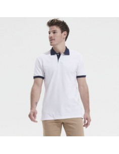 Polo Pique Personalizado con cuello y mangas de color