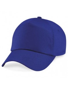 Gorra Drill 5 Paneles Personalizada azul con visera curva