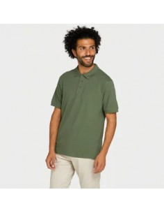 Polo Pique Personalizado Cuello Camisero color verde