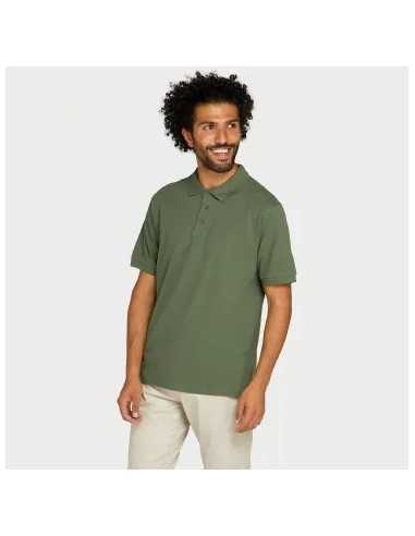 Polo Pique Personalizado Cuello Camisero color verde
